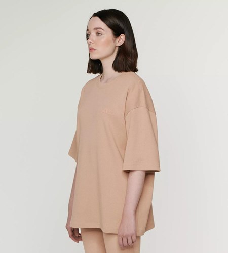 Sloggi 032c X Unisex T-shirt Μπεζ | 512-DSPEYR