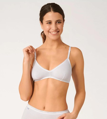 Sloggi 24/7 βαμβακερα Non-wired Bra ασπρα | 415-DLBQFJ