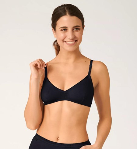 Sloggi 24/7 βαμβακερα Non-wired Bra μαυρα | 140-DWCFHN
