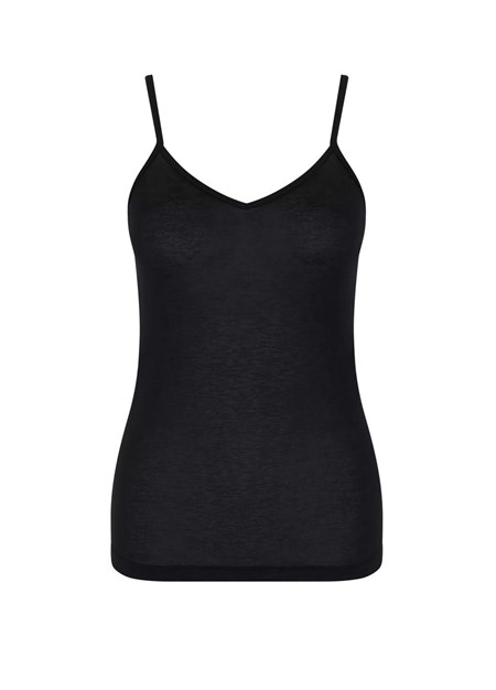 Sloggi Ever Cosy Top With Spaghetti Straps μαυρα | 624-JVHBYW
