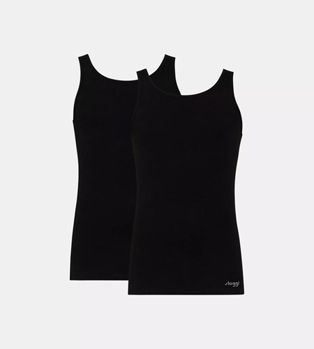 Sloggi Go Abc Vest Tank Top μαυρα | 573-ESZRLC