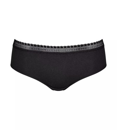 Sloggi Go Πλευρωτός Hipster μαυρα | 609-LMPGYW